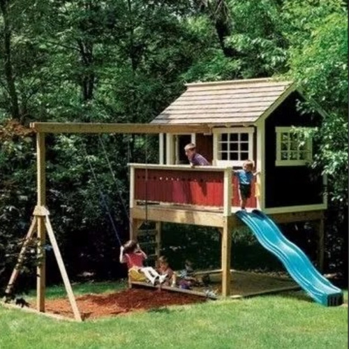 Imagem 2 de 5 de Projeto Casinha De Madeira Suspensa Play - Envio Imediato