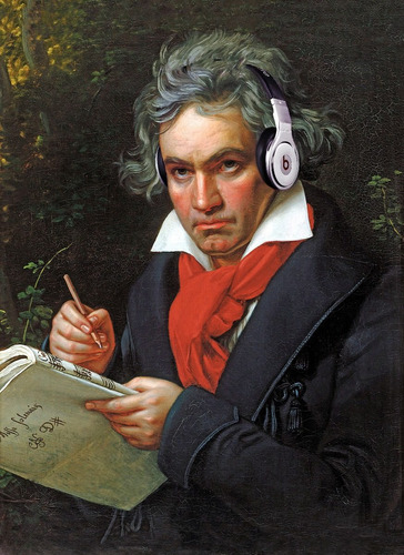 Lienzo Tela Beethoven  68x107cm