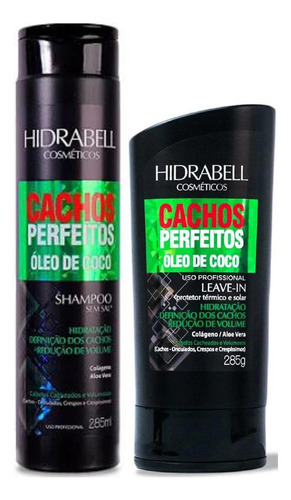 Kit Hidrabell Cachos Perfeitos - Shampoo + Leave-in 2x285g