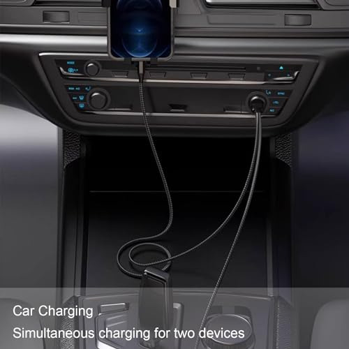 Cable Divisor Usb C Dual 4ft Multi Tipo C, Cable De Carga Mú