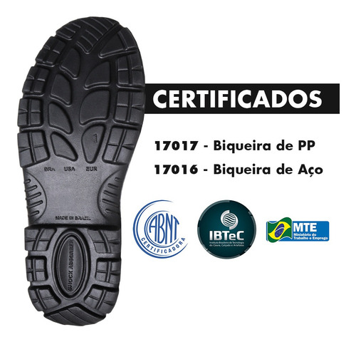 Imagem 4 de 5 de Botina Velcro Nobuck 44 - Imbiseg