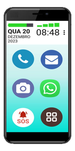 Smartphone Mamãefone 32gb Redes Sociais Botão Sos