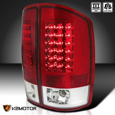 Red Fits 2002-2006 Dodge Ram 1500 2500 3500 Led Rear Tail Kg