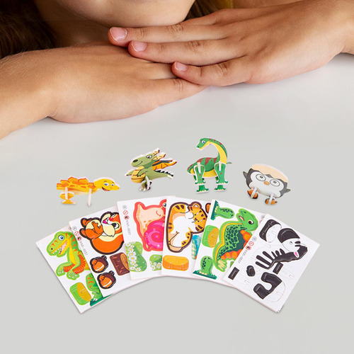 10 Piezas Diy 3d Rompecabezas Forma Juego Rompecabezas