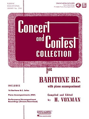 Concert And Contest Collection For Baritone Bc Solo Book Wit