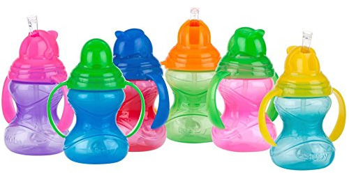 Vaso Con Pajita Nuby 360 Ml, Antigoteo.