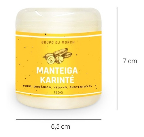 Imagem 3 de 5 de Base Manteiga De Karité Pura 100% Vegana 150gr Rápida