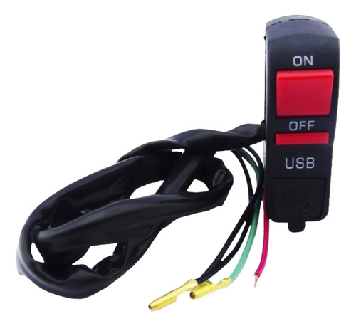 Botón Usb De Carga Src Para Encender Y Apagar Moto