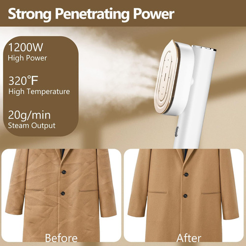 Hulmay Vaporizador Portátil Para Ropa De Viaje Mini Blanco