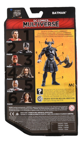 Dc Multiverse Justice League 6 Batman Steppenwolf (Usado)