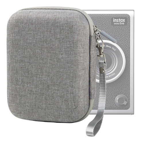 Funda Rígida Gris Para Fujifilm Instax Mini Evo