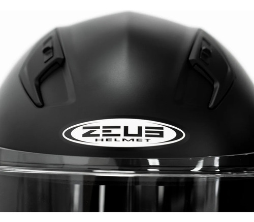 Casco Moto Integral Zeus Gj 821 Visor Simple Gaona Motos Negro Mate M