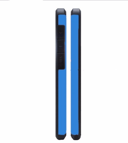 Capa Azul Emborrachada Alcatel Pop 3 5.0 Pelicula De Vidro