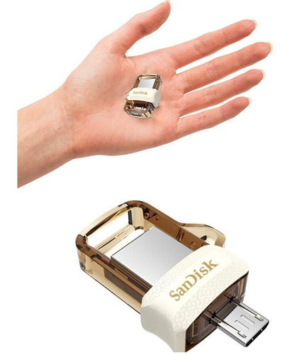 Mini Pen Drive Dual Drive M3.0 256 Gb Em Estoque - Promoção