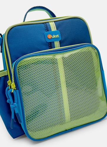 Lancheira Térmica Color Block Mno - Puket Cor Azul Colorblock