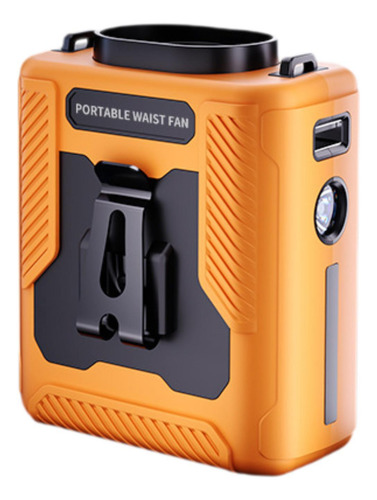 Ventilador De Clip De Cintura Portátil, Dispositivo Naranja