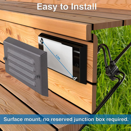 Luces De Escalera Sunvie De Bajo Voltaje Para Exteriores, 5