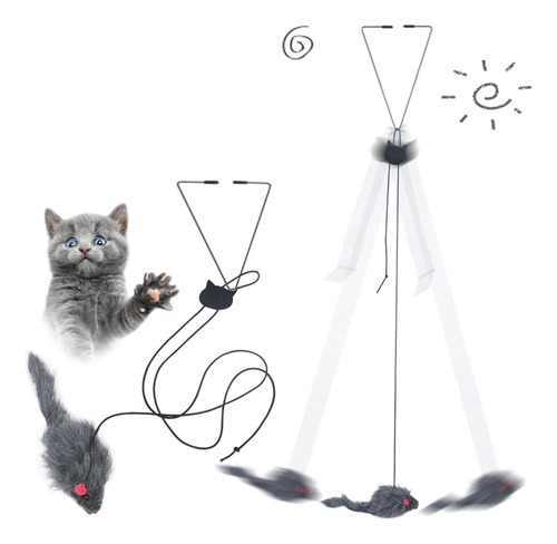 3 Gato Ratón Juguete Ejercicio Receptor Teaser Ratón De