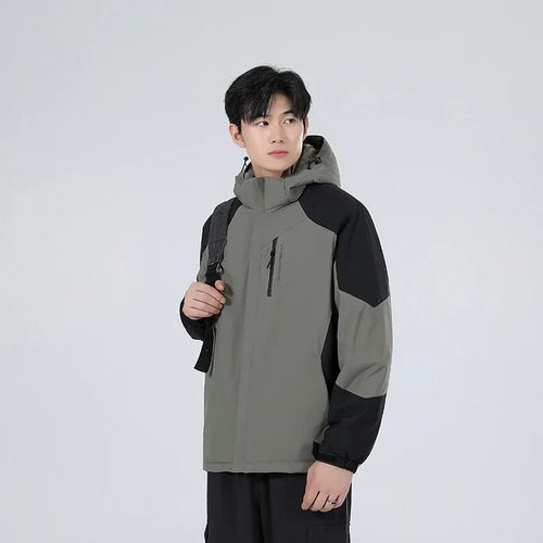 Chaqueta De Senderismo Con Forro Polar A Prueba De Viento Estilo Pareja