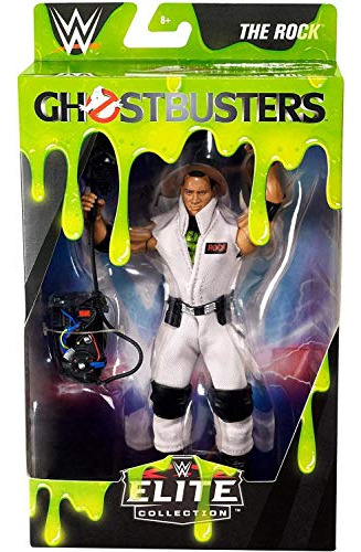 Wwe Elite Ghostbusters The Rock Figura De Accion