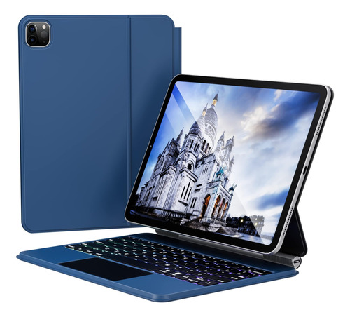 Funda Con Teclado Edaiser Magic P11: Para iPad Air 2022 De Y