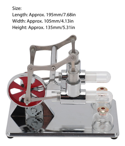 Kit De Motor Stirling Modelo Early Educational De Doble Cili