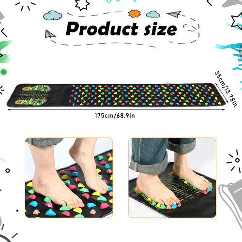 X Alfombrilla De Masaje De Pies Para Reflexología