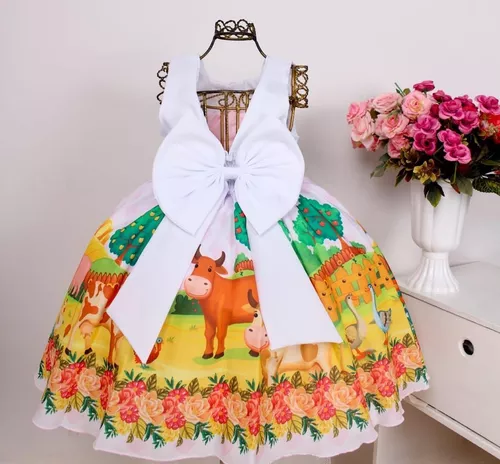 Vestido Infantil Temático Roblox C/tule Luxo Festa + Tiara