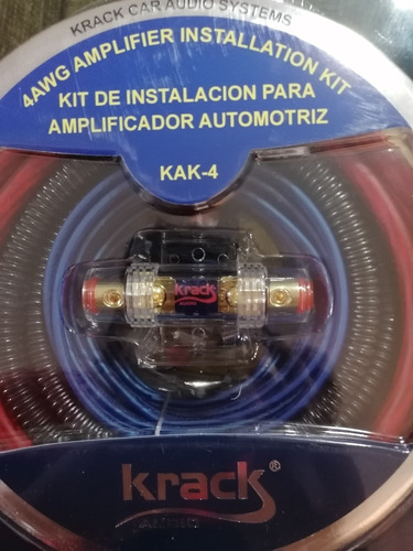 Kit Para Instalación De Fuente Calibre 4 Cables Y Accesorios