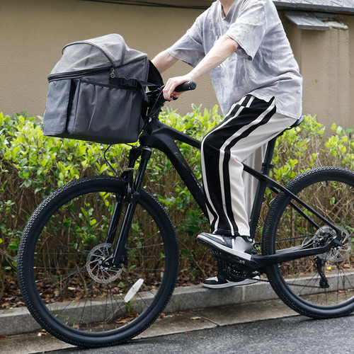 Cesta De Bicicleta Para Cães, Transportador De Tecido De Boi