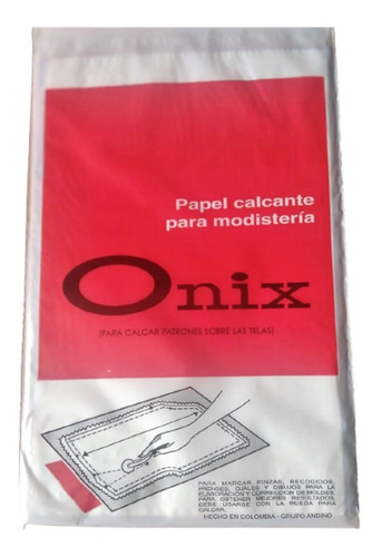 Papel Calcante De Modistería Onix Para Tela Paquete X 10 Hoj