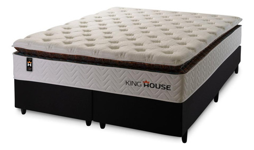 Cama Box C/ Molas Ensacadas New York Branco Queen 158x198x73