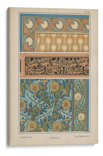 Canvas Lab Cuadro Nouveau Floral Design Ii 120x180