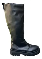 Comprar Bucaneras Botas Mujer Plataforma Taco Blanco Negro Liviana