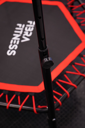 Trampolin Manijas Fitness Jumping Gimnasia Tramp Profesional Negro Con Rojo