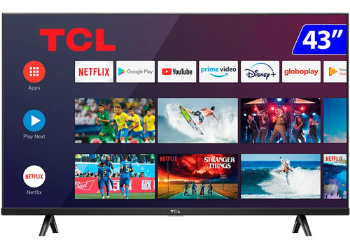 Imagem 1 de 6 de Smart Tv Tcl Led 43 Polegadas Full Hd Android Hdr 43s615