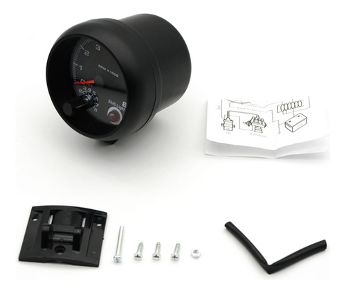 A Instrumento Automotivo Preto De 3,75 Rpm Car 0-8000