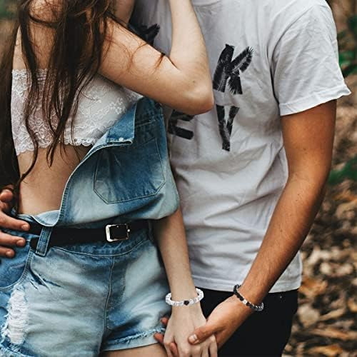 Pulseras A Juego Con Cuentas Curativas Para Parejas, Pulsera