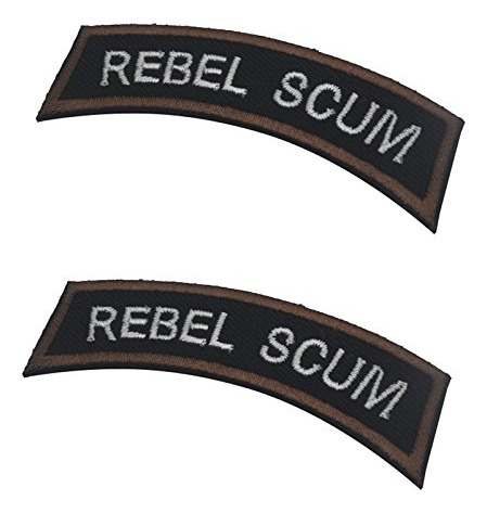 Rebel Scum Táctica Moral Militar Bordado Insignia Gancho Y 