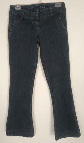 Pantalón De Mezclilla Pretina Ancha Talla-4 R Pm44 (Usado)