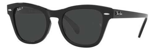 Lente Solar Ray-ban Fashion Con Lente Polarizado En Acetato Color Negro Color de la lente Negro Color de la varilla Negro Color del armazón Negro