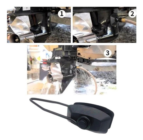 . Descarga De Água Do Motor De Popa Com Adaptador De