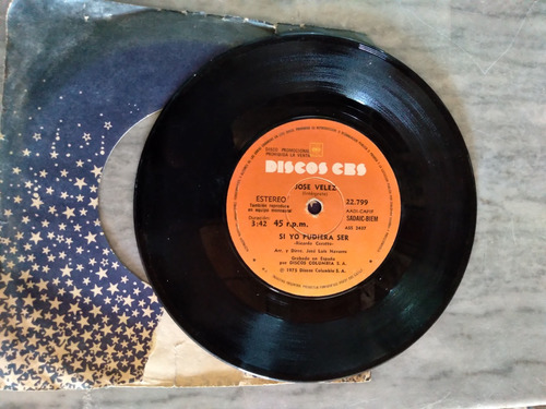 Disco Vinilo Simple De José Velez (Usado)