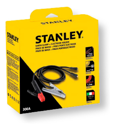 Kit Portaelectrodos + Grampa A Tierra 10/25 Stanley 98010sta