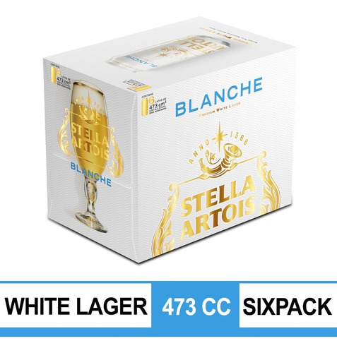 Cerveza Stella Artois Blanche 473ml X6