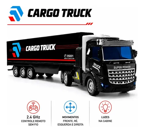 Caminhão Controle Remoto Fun Game Truck, Bateria Recarregável, Brinquedo Infanti