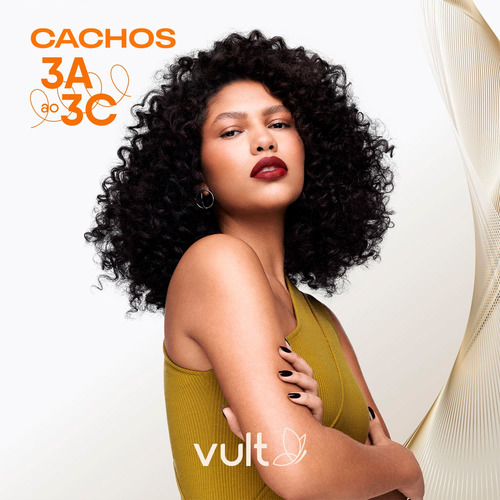 Kit 2 Shampoo Cabelos Cacheados 3a 3b 3c Cachos Vult 350ml