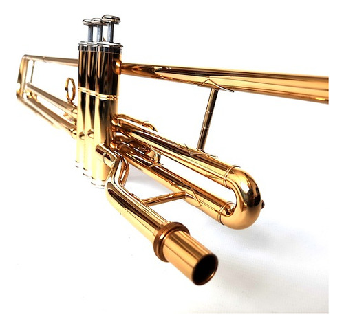 Trombón A Pistones Lincoln Lwtp-1504 Bb Con Estuche.
