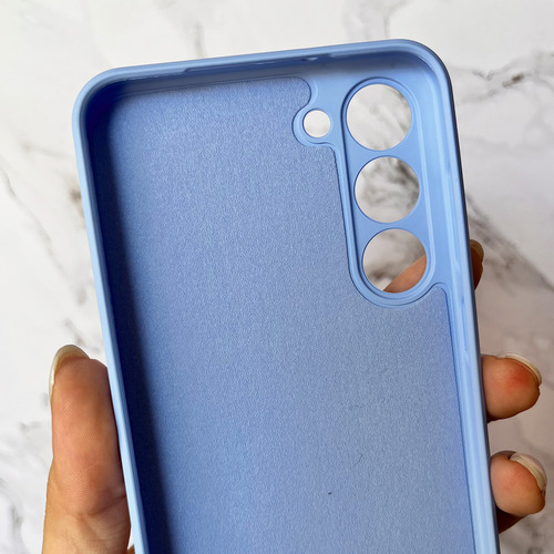 Funda Silicona Cubre Cámara Para Samsung Linea- Coolcase Celeste A16