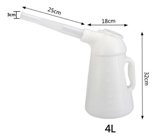 Lata De Aceite Con, Lata Dispensadora, Recipiente Medidor 4l